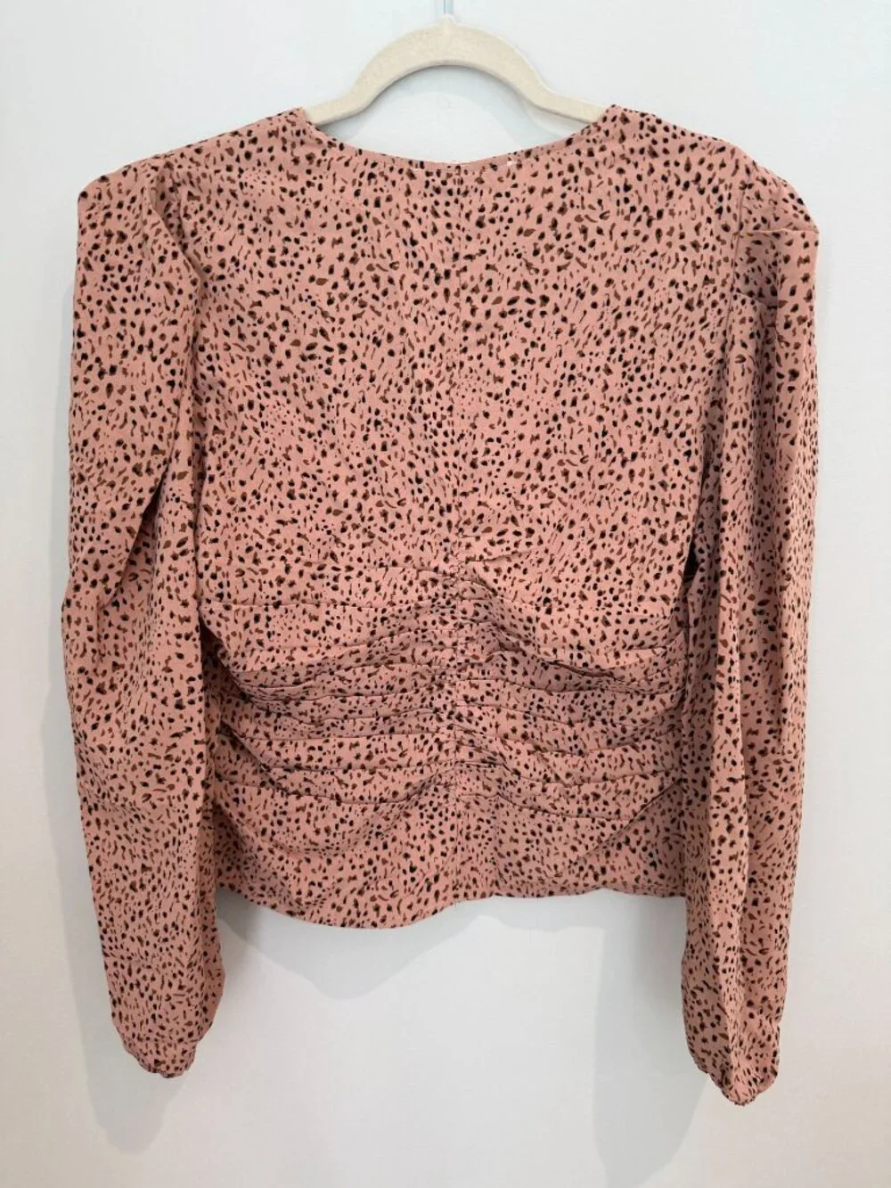 NWT-ASTR The Label Women's Cinch Front Puff Sleeve Top -Size XL